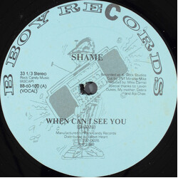 Shame (3) When Can I See You? Vinyl 12" USED