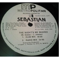 Sebastian The Nights We Shared Vinyl 12" USED
