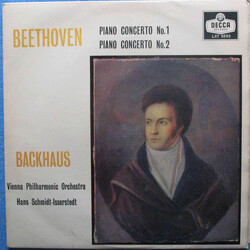 Ludwig van Beethoven / Wilhelm Backhaus / Wiener Philharmoniker / Hans Schmidt-Isserstedt Piano Concerto No.1 / Piano Concerto No.2 Vinyl LP USED