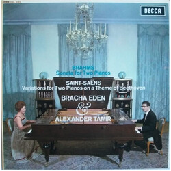 Johannes Brahms / Camille Saint-Saëns / Eden And Tamir Sonata For Two Pianos / Variations For Two Pianos On A Theme Of Beethoven Vinyl LP USED