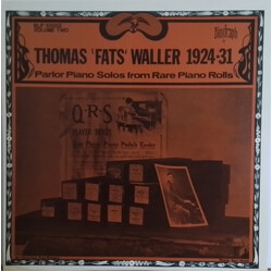 Fats Waller 1924-1931 Parlor Piano Solos From Rare Piano Rolls Vol. 2 Vinyl LP USED