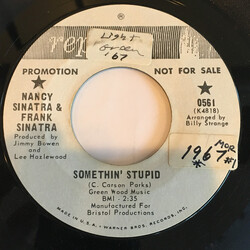 Nancy Sinatra / Frank Sinatra Somethin' Stupid Vinyl 7" USED