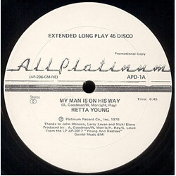 Rhetta Young My Man Is On His Way Vinyl 12" USED