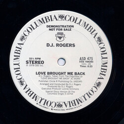 D. J. Rogers Love Brought Me Back Vinyl 12" USED