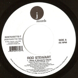 Rod Stewart / Stevie Wonder What A Wonderful World Vinyl 7" USED