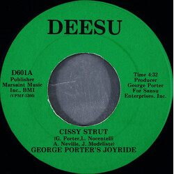 George Porter's Joy Ride Cissy Strut / Sneaky Freaky Vinyl 7" USED