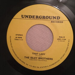 The Isley Brothers It's Your Thing / That Lady Vinyl 7" USED