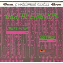 Digital Emotion Don't Stop Vinyl 12" USED