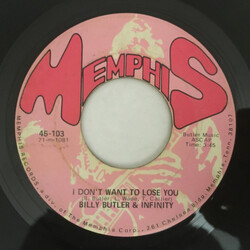 Billy Butler / Infinity (13) I Don't Want To Lose You / Free Yourself Vinyl 7" USED