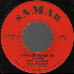 Jimmy Norman Can You Blame Me / This I Beg Of You Vinyl 7" USED