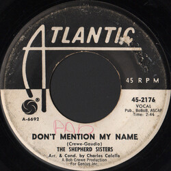 The Shepherd Sisters Don't Mention My Name Vinyl 7" USED