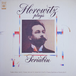 Vladimir Horowitz / Alexander Scriabine Horowitz Plays Scriabin Vinyl LP USED