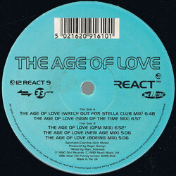 Age Of Love The Age Of Love (The Jam & Spoon Mixes) Vinyl 12" USED