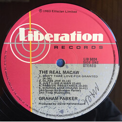 Graham Parker The Real Macaw Vinyl LP USED