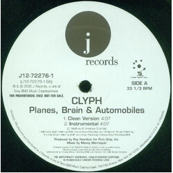 Clyph Planes, Brains & Automobiles USED VINYL 12INCH PROMO