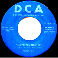 Megaton (4) I Hope You Mean It Vinyl 7" USED
