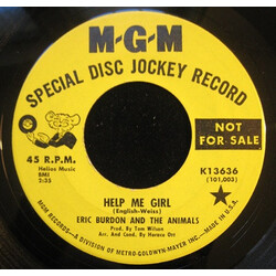 Eric Burdon & The Animals Help Me Girl / That Ain't Where It's At Vinyl 7" USED