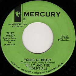 Billy & The Essentials Young At Heart / Lonely Weekend Vinyl 7" USED