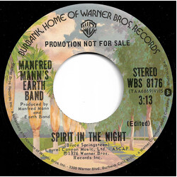 Manfred Mann's Earth Band Spirit In The Night Vinyl 7" USED