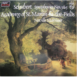 Franz Schubert / The Academy Of St. Martin-in-the-Fields / Sir Neville Marriner Schubert: Symphonies Nos. 3 & 5 Vinyl LP USED