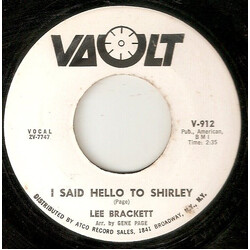 Lee Brackett I Said Hello To Shirley Vinyl 7" USED