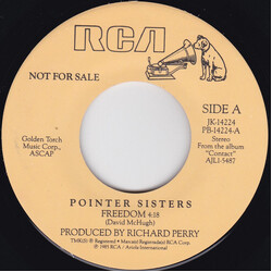 Pointer Sisters Freedom USED VINYL 7INCH 45 RPM PROMO STEREO