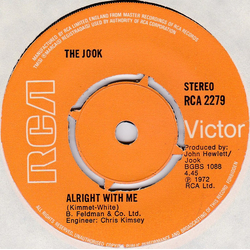 The Jook Alright With Me Vinyl 7" USED