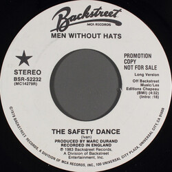 Men Without Hats The Safety Dance Vinyl 7" USED