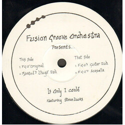 Fusion Groove Orchestra / Steve Lucas If Only I Could Vinyl 12" USED