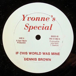 Dennis Brown If This World Was Mine Vinyl 12" USED