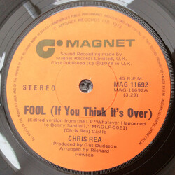 Chris Rea Fool (If You Think It's Over) Vinyl 7" USED