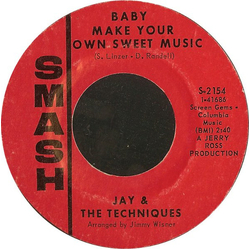 Jay & The Techniques Baby Make Your Own Sweet Music / Help Yourself To All My Lovin' Vinyl 7" USED