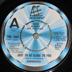 Commodores Just To Be Close To You Vinyl 7" USED