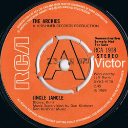 The Archies Jingle Jangle Vinyl 7" USED