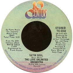 Love Unlimited Orchestra Satin Soul Vinyl 7" USED