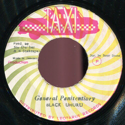 Black Uhuru General Penitentiary Vinyl 7" USED