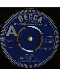 Crispian St. Peters Carolina / That's Why Are Through Vinyl 7" USED