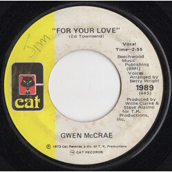 Gwen McCrae For Your Love Vinyl 7" USED