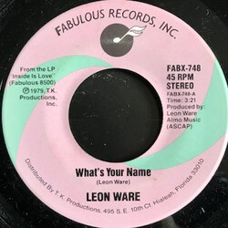 Leon Ware What's Your Name / Club Sashay Vinyl 7" USED