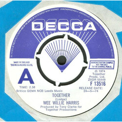 Wee Willie Harris Together Vinyl 7" USED