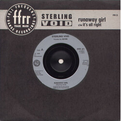 Sterling Void Runaway Girl c/w It's All Right Vinyl 7" USED