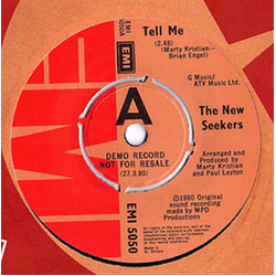 The New Seekers Tell Me Vinyl 7" USED