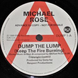 Michael Rose Dump The Lump (Keep The Fire Burning) Vinyl 7" USED