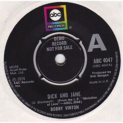 Bobby Vinton Dick And Jane Vinyl 7" USED