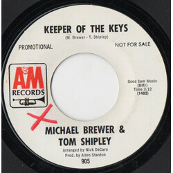 Brewer And Shipley Keeper Of The Keys / I Can't See Her Vinyl 7" USED