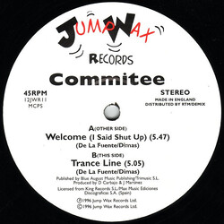 Committee Welcome (I Said Shut Up) Vinyl 12" USED