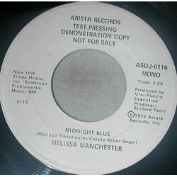 Melissa Manchester Midnight Blue Vinyl 7" USED