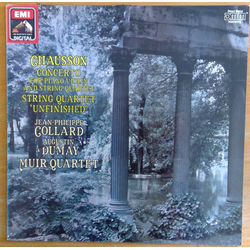 Ernest Chausson / Jean-Philippe Collard / Augustin Dumay / The Muir String Quartet Concerto For Violin, Piano And String Quartet 'Unfinished' Vinyl LP
