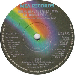 Lobo (3) Where Were You When I Was Falling In Love Vinyl 7" USED