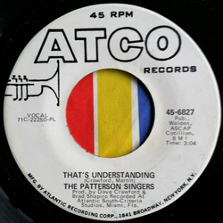 Patterson Singers Working Together / That's Understanding Vinyl 7" USED